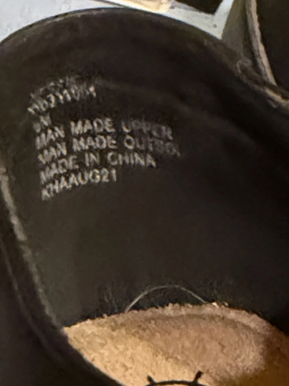 Black Leather Slip-On Comfort Shoes harborsides- new without tags.